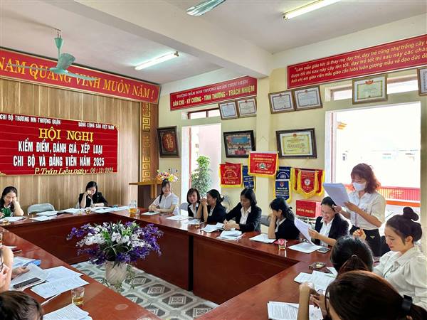 HỘI NGHỊ KIỂM ĐIỂM, ĐÁNH GIÁ VÀ XẾP LOẠI CHI BỘ NĂM 2025 ✨