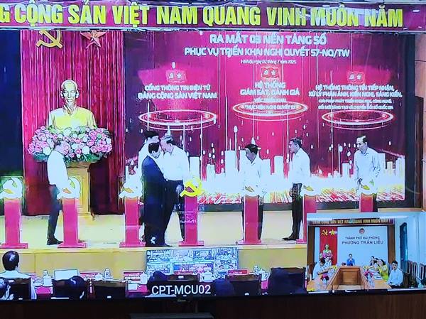 Hội nghị trực tuyến&nbsp;Phiên họp sơ kết công tác 6 tháng đầu năm 2025 và nhiệm vụ trọng tâm công tác 6 tháng cuối năm của Ban Chỉ đạo Trung ương thực hiện Nghị quyết số 57-NQ/TW, ngày 22/12/2024 của Bộ Chính trị về đột phá phát triển khoa học, công nghệ, đổi mới sáng tạo và chuyển đổi số quốc gia  