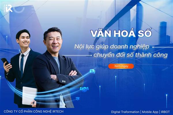 🔑 Văn Hóa Số - Chìa Khóa Vàng Cho Chuyển Đổi Số Thành Công 

🌍 Trong kỷ nguyên công nghệ 4.0, chuyển đổi số đã trở thành mục tiêu chiến lược của mọi doanh nghiệp muốn vươn xa. Tuy nhiên, chỉ đầu tư vào công nghệ là chưa đủ! Bí quyết để thành công nằm ở việc xây dựng một văn hóa số mạnh mẽ, nơi đội ngũ nhân sự không chỉ thích nghi mà còn tỏa sáng trong môi trường số hóa. Hãy cùng khám phá văn hóa số là gì và tại sao nó lại là “nội lực” giúp doanh nghiệp bứt phá!

👉 Cùng IRTech tìm hiểu văn hoá số là gì và tầm quan trọng của văn hóa số trong quá trình chuyển đổi số của doanh nghiệp.