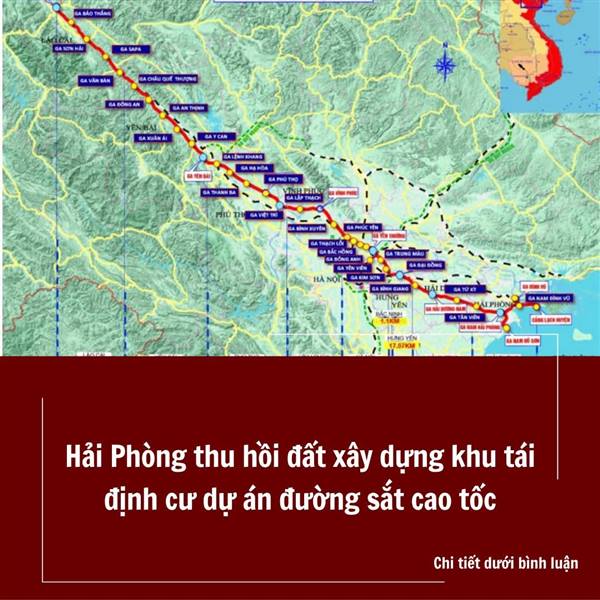 Hải Phòng thu hồi tiếp 12 khu đất phục vụ dự án đường sắt cao tốc..