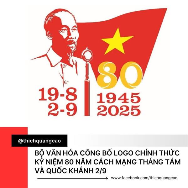 BỘ VĂN HÓA CÔNG BỐ LOGO CHÍNH THỨC KỶ NIỆM 80 NĂM CÁCH MẠNG THÁNG TÁM VÀ QUỐC KHÁNH 2/9