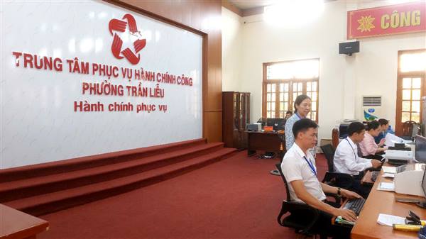 HOẠT ĐỘNG TRUNG TÂM HÀNH CHÍNH CÔNG PHƯỜNG TRẦN LIỄU