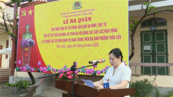 Công an phường Trần Liễu tổ chức ra quân tấn công, trấn áp tội phạm, bảo đảm an ninh, trật tự, bảo vệ tuyệt đối an ninh, an toàn Đại hội Đảng các cấp, các hoạt động Lễ kỷ niệm, các sự kiện chính trị quan trọng trên địa bàn phường