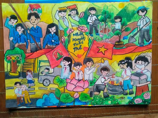 HỌC SINH TRƯỜNG THCS HIỆP HÒA TÍCH CỰC THAM GIA CUỘC THI VẼ TRANH