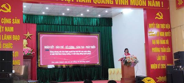 Đảng viên, tổ trưởng tổ 4+5 đã xuất sắc đạt Giải Ba trong Hội thi Báo cáo viên, tuyên truyền viên giỏi phường Trần Liễu năm 2026.