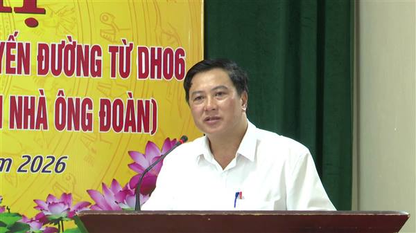 PHƯỜNG TRẦN LIỄU TỔ CHỨC HỘI NGHỊ TRIỂN KHAI THI CÔNG DỰ ÁN CẢI TẠO, NÂNG CẤP TUYẾN ĐƯỜNG TỪ ĐH06 ĐẾN ĐÊ SÔNG KINH MÔN