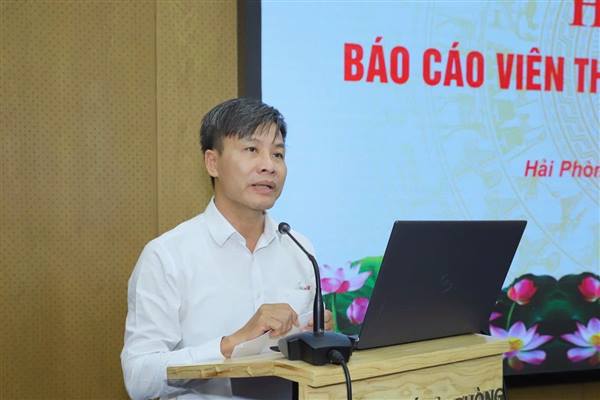 Hội nghị Báo cáo viên thành phố tháng 9/2025: Thông tin kết quả Đại hội Đảng bộ thành phố Hải Phòng lần thứ I, nhiệm kỳ 2025-2030