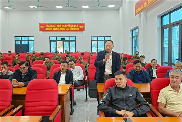 Công an phường Trần Nhân Tông tổ chức Hội nghị lắng nghe ý kiến nhân dân