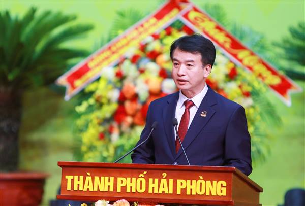 Phiên buổi chiều, ngày làm việc thứ nhất Đại hội đại biểu Đảng bộ thành phố Hải Phòng lần thứ I, nhiệm kỳ 2025-2030