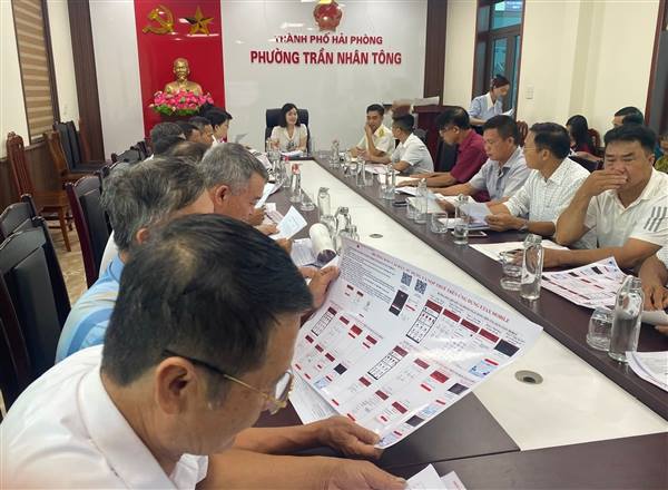 Ủy ban nhân dân phường Trần Nhân Tông triển khai thu thế sử dụng đất phi nông nghiệp và quản lý xây dựng, tài nguyên khoáng sản