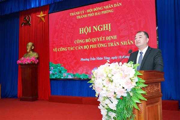 Đồng chí Nguyễn Hồng Sáng giữ chức Bí thư Đảng ủy phường Trần Nhân Tông