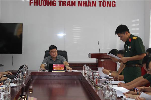 Hội đồng Nghĩa vụ quân sự (NVQS) phường Trần Nhân Tông tổ chức phiên họp thứ nhất, xét duyệt nguồn công dân trong độ tuổi sẵn sàng nhập ngũ năm 2027