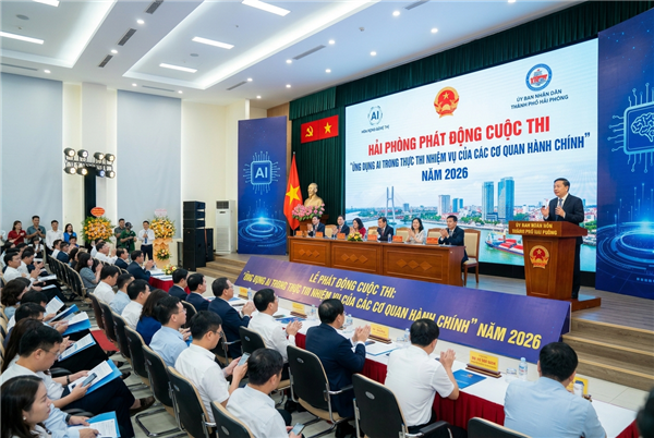 Hải Phòng phát động Cuộc thi “Ứng dụng AI trong thực thi nhiệm vụ của các cơ quan hành chính” năm 2026