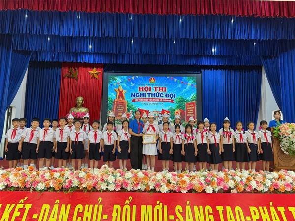 Hội thi Nghi thức đội phường Trần Nhân Tông năm 2026