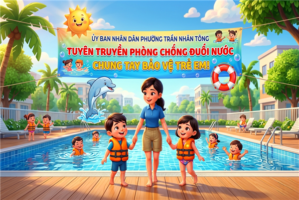 UBND phường chỉ đạo tăng cường tuyên truyền, giáo dục kỹ năng an toàn trong môi trường nước cho học sinh trên địa bàn