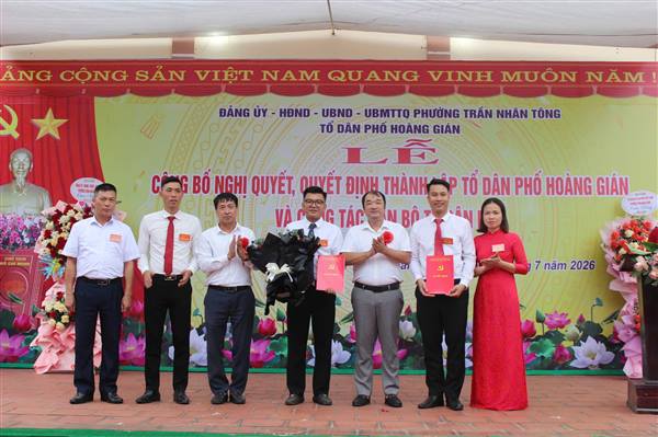 Hoàng Gián long trọng tổ chức Lễ công bố Nghị quyết thành lập Tổ dân phố 
