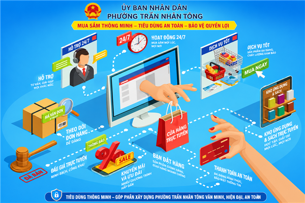 Phường Trần Nhân Tông tích cực đưa Luật Thương mại điện tử vào đời sống