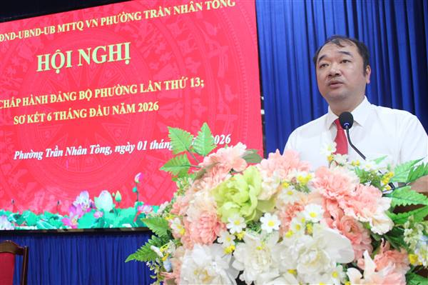 Hội nghị Ban Chấp hành Đảng bộ phường lần thứ 13 sơ kết công tác 6 tháng đầu năm, triển khai nhiệm vụ 6 tháng cuối năm 2026