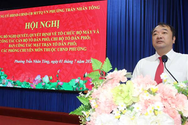 Hội nghị công bố các Nghị quyết, Quyết định thành lập TDP, Chi bộ TDP, ban công tác mặt trận các TDP và công tác cán bộ