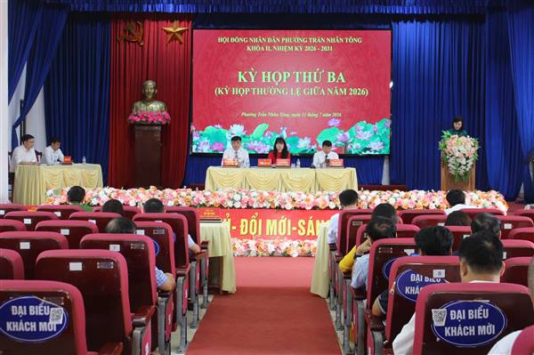 HĐND phường Trần Nhân Tông khóa II, nhiệm kỳ 2026- 2031 tổ chức kỳ họp thứ ba (kỳ họp thường lệ giữa năm 2026)