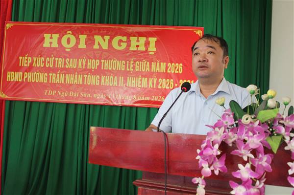 Tổ đại biểu số 03 HĐND phường khóa II, nhiệm kỳ 2026 – 2031 có buổi tiếp xúc với cử tri TDP Ngũ Đài Sơn 