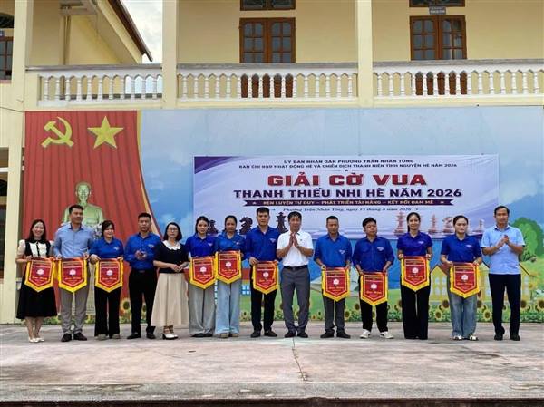 Phường Trần Nhân Tông tổ chức Giải Cờ vua Thanh thiếu nhi hè năm 2026