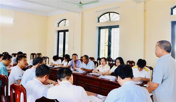 UBND xã Trần Phú tổ chức hội nghị triển khai và hướng dẫn thu thuế sử dụng đất phi nông nghiệp năm 2025