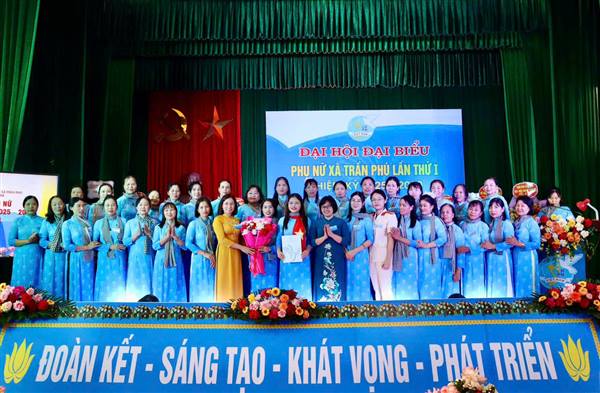 Đại hội đại biểu Hội LHPN xã Trần Phú lần thứ I, nhiệm kỳ 2025–2030 diễn ra trọng thể