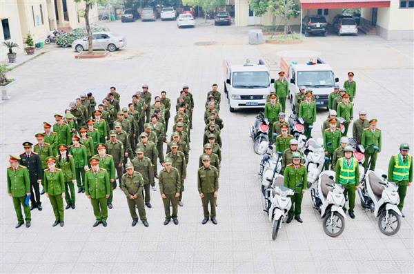 Công an xã Trần Phú tổ chức Lễ ra quân thực hiện đợt cao điểm tấn công, trấn áp tội phạm, bảo đảm an ninh trật tự