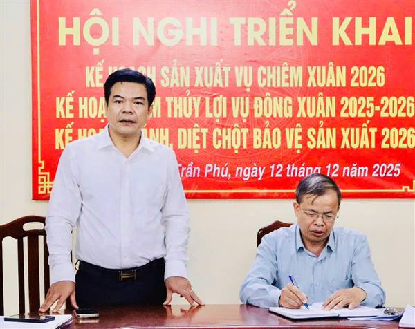 Tập trung nguồn lực, quyết tâm giành thắng lợi sản xuất vụ Chiêm Xuân 2026