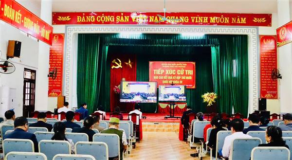 Đoàn Đại biểu Quốc hội Hải Phòng tiếp xúc, lắng nghe kiến ý kiến cử tri