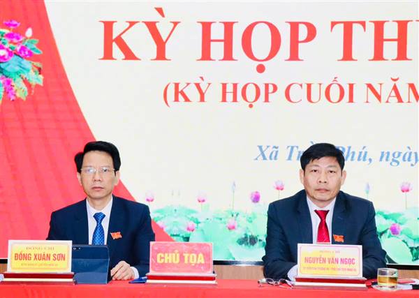 Kỳ họp thứ năm – kỳ họp cuối năm Hội đồng nhân dân xã Trần Phú khóa I thành công tốt đẹp