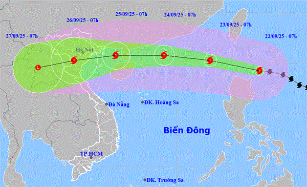 Bà con nhân dân chú ý mưa lớn có thể xảy ra, chủ động phòng chống bão Ragasa