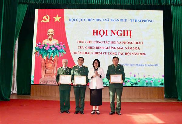 Hội Cựu chiến binh xã Trần Phú: Tổng kết công tác Hội năm 2025 và triển khai nhiệm vụ trọng tâm năm 2026