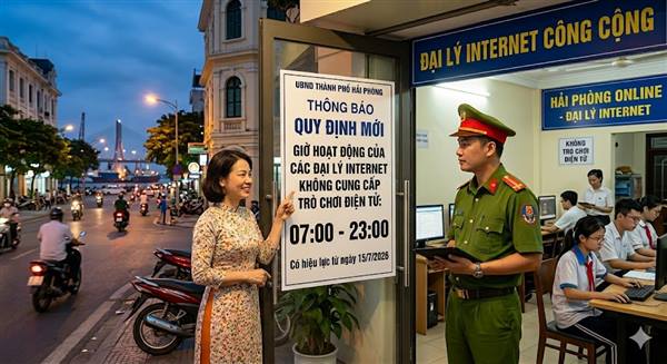Quy định mới của Thành phố Hải Phòng: Đại lý Internet không cung cấp trò chơi điện tử chỉ được hoạt động từ 07h00 - 23h00 hàng ngày