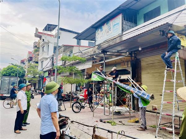 Quyết liệt lập lại trật tự đô thị, khu vực Chợ Rồng xã Trần Phú "khoác" diện mạo mới