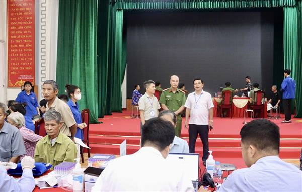 Tổ chức thu nhận mẫu ADN cho thân nhân liệt sĩ 3 xã Trần Phú, Thái Tân và Hợp Tiến