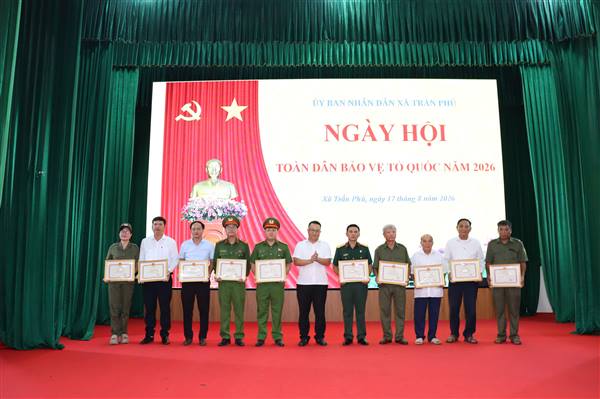Xã Trần Phú tổ chức Ngày hội toàn dân bảo vệ an ninh Tổ quốc năm 2026
