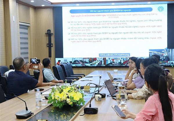 Xã Trần Phú tham dự Hội nghị trực tuyến Báo cáo viên thành phố tháng 8 năm 2026