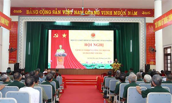 Hội Cựu chiến binh xã Trần Phú tập huấn nghiệp vụ công tác năm 2026