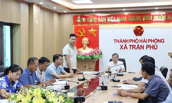 UBND xã Trần Phú triển khai lấy ý kiến cộng đồng dân cư về hồ sơ Quy hoạch chung thành phố Hải Phòng đến năm 2050, tầm nhìn đến năm 2075