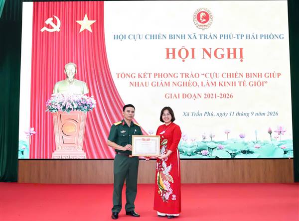 Hội Cựu chiến binh xã Trần Phú tổng kết phong trào “Cựu chiến binh giúp nhau giảm nghèo, làm kinh tế giỏi” giai đoạn 2021 – 2026