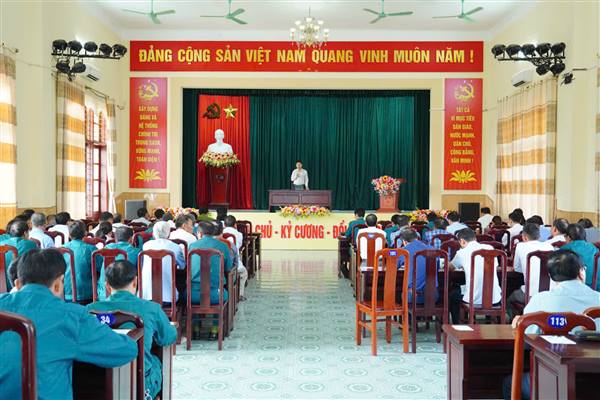 XÃ TRƯỜNG TÂN TỔ CHỨC HỘI NGHỊ SƠ KẾT CÔNG TÁC SƠ TUYỂN NGHĨA VỤ QUÂN SỰ NĂM 2026.