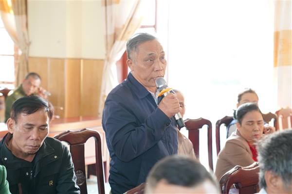 Công an xã Trường Tân tổ chức Hội nghị lắng nghe ý kiến Nhân dân năm 2025 .