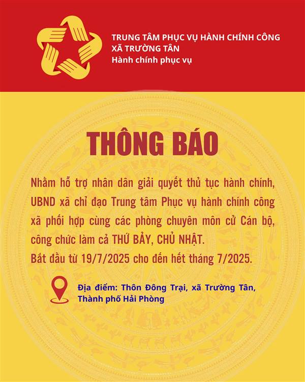 UBND xã chỉ đạo Trung tâm phục vụ Hành chính công làm cả Thứ 7, Chủ nhật