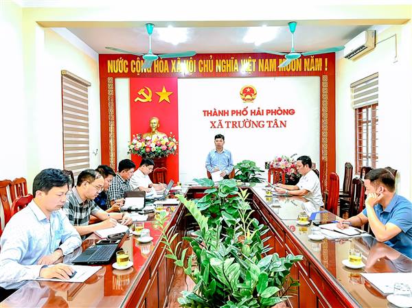 UBND xã Trường Tân triển khai nhiệm vụ trọng tâm tháng 8