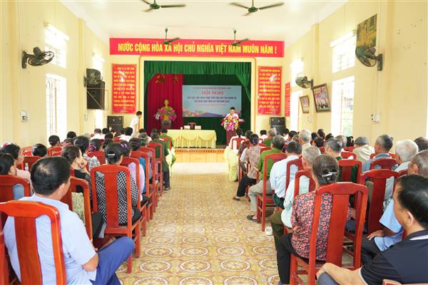 CHỦ TỊCH UBND XÃ TRƯỜNG TÂN ĐỐI THOẠI TRỰC TIẾP VỚI NHÂN DÂN THÔN AN THỌ
