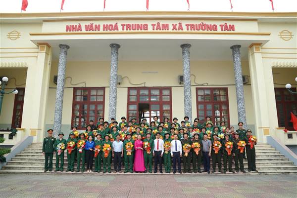 Xã Trường Tân tổ chức gặp mặt tân binh chuẩn bị lên đường nhập ngũ năm 2026.