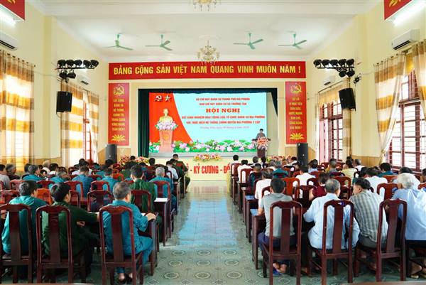 HỘI NGHỊ RÚT KINH NGHIỆM HOẠT ĐỘNG CỦA TỔ CHỨC QUÂN SỰ ĐỊA PHƯƠNG KHI THỰC HIỆN HỆ THỐNG CHÍNH QUYỀN ĐỊA PHƯƠNG 2 CẤP.