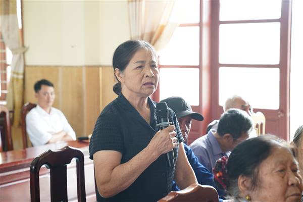 Xã Trường Tân tổ chức hội nghị tiếp xúc, đối thoại trực tiếp giữa đồng chí Bí thư Đảng ủy, Chủ tịch HĐND xã với cán bộ, hội viên nông dân trên địa bàn.